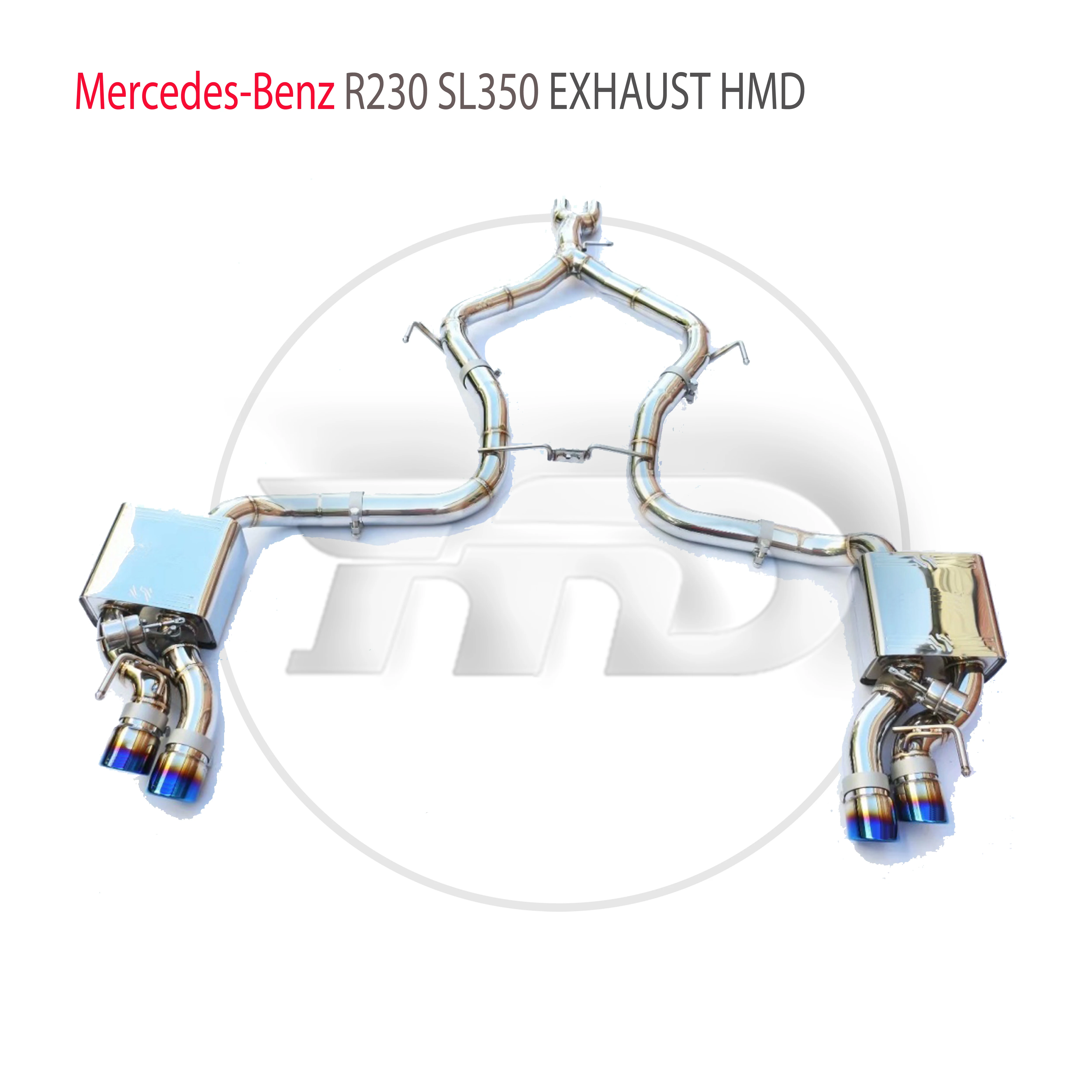 

HMD Stainless Steel Exhaust System Performance Catback is Suitable for Mercedes Benz R230 SL350 SL500 Car Muffler