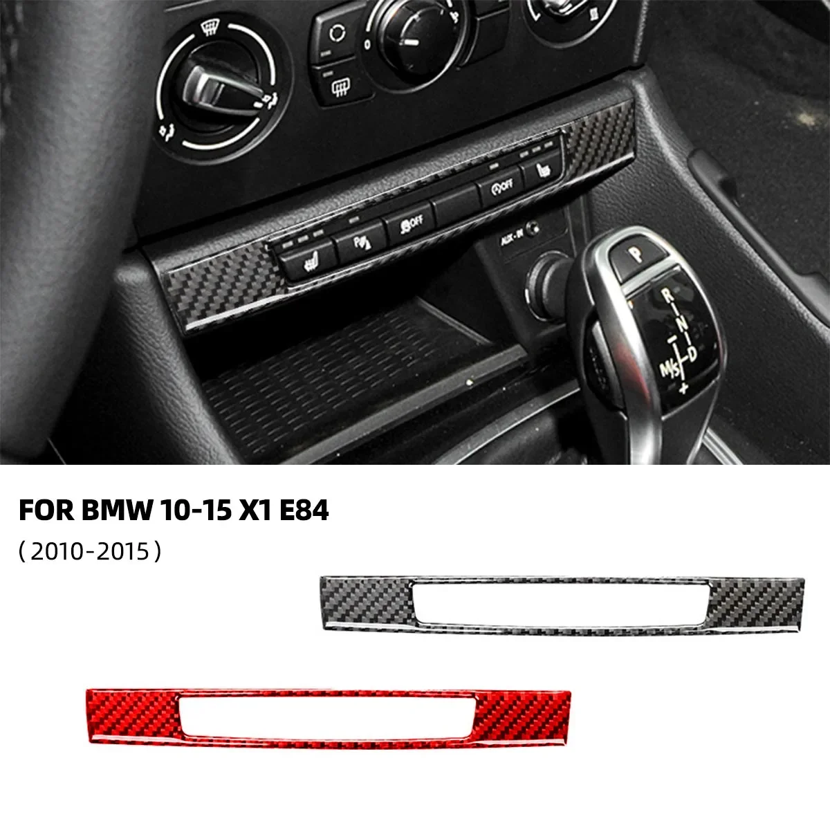 

Carbon Fiber For BMW X1 E84 2010-2015 Car Driving Assistance Central Control Switch Trim Frame Cover Stickers Accessoire Voiture