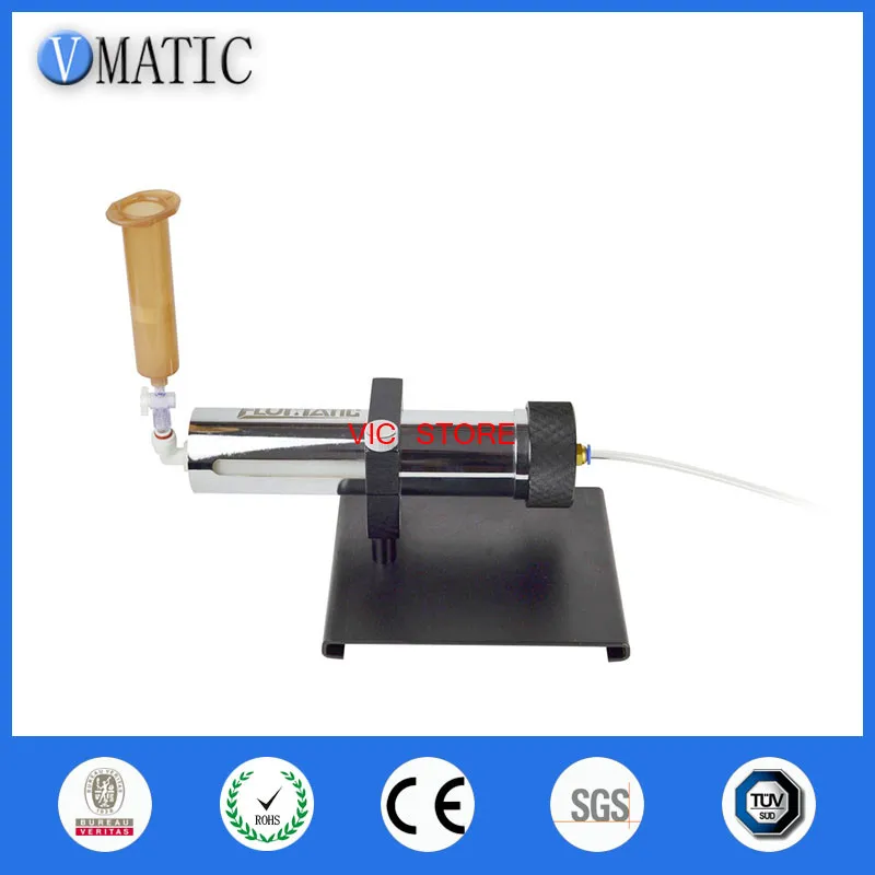 

Free Shipping 12Oz Stainless Steel Cartridge Dispensing Syringe With Wood Stand For Glue/Liquid Dispenser