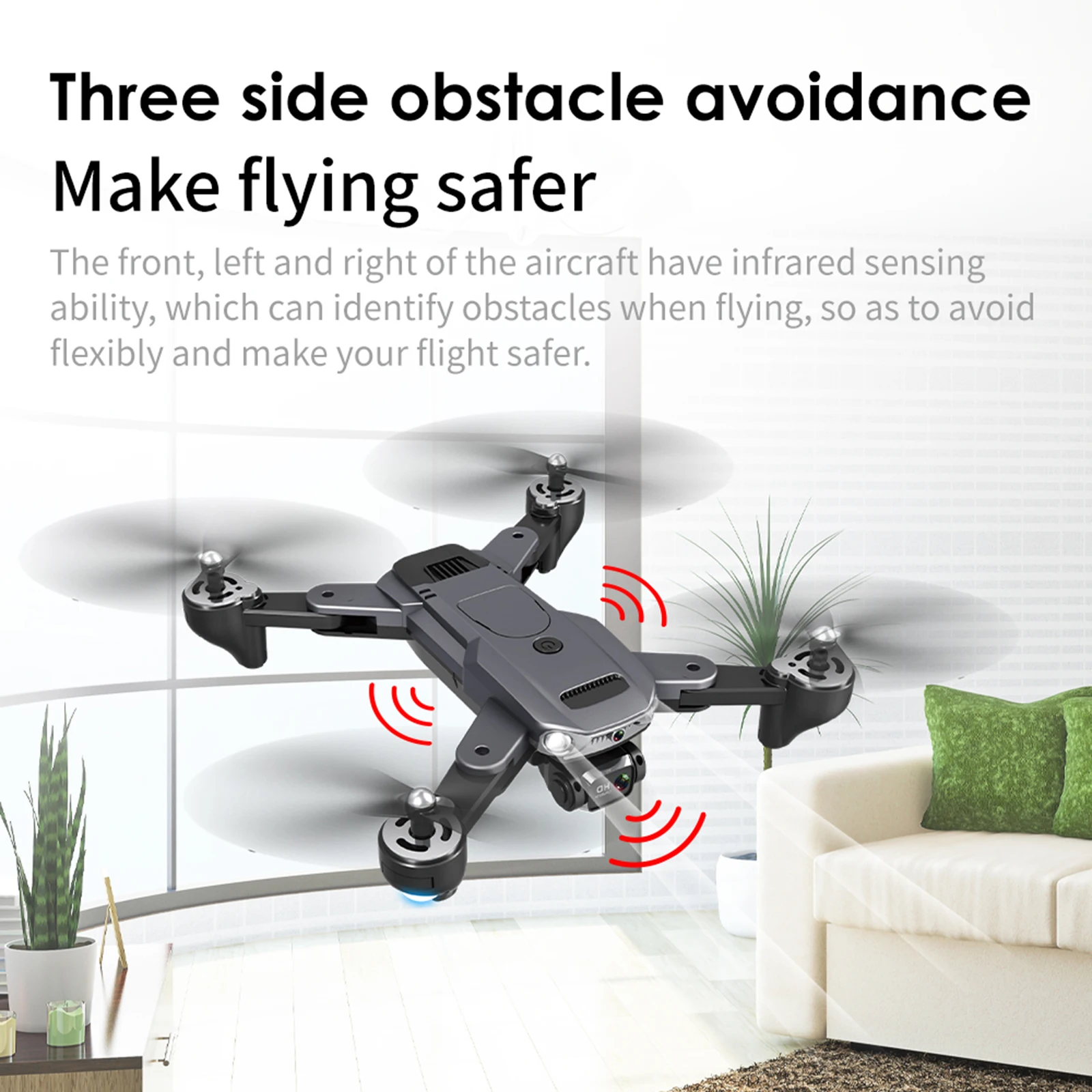 4K HD Camera Drone Obstacle Avoidance One Key Start Foldable RC Quarcopter Drone 4k Professional Gps Professional control helicopter