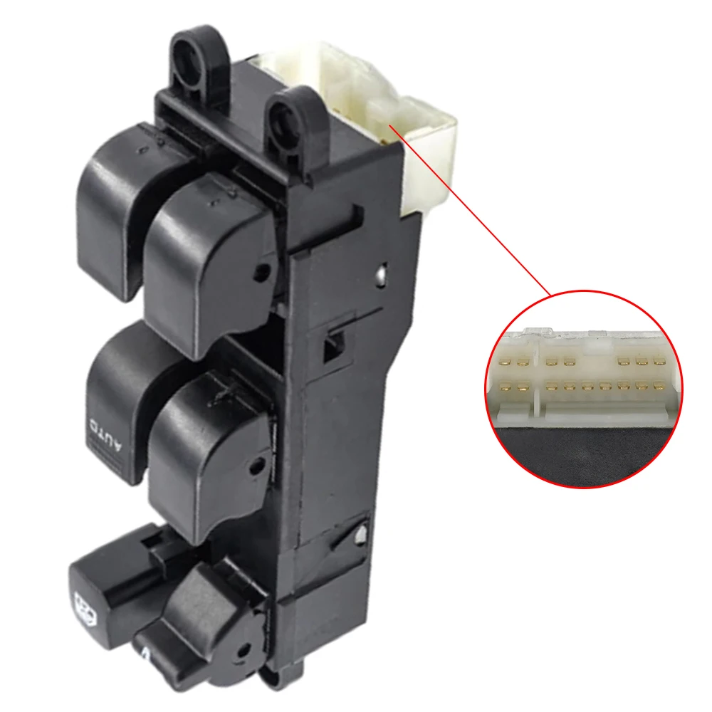 Raamschakelaar Voor Nissan Voor X-Trail T32 Voor Murano Voor Sylphy Voor Serena Voor Leaf C26 C27 Window Auto Console Switch Vier Venster Sluiten Knoppen Met Licht Raamregelaar (Kleur : Main Drive Wi