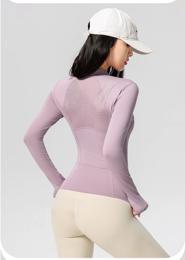 Women's Long Sleeve Yoga Training T-Shirt Horse Riding Sports Fitness Active Wear Top Comfortable Breathable Workout Shirt Sc4c23e5ada0c43c69cee3607df70bf5dd