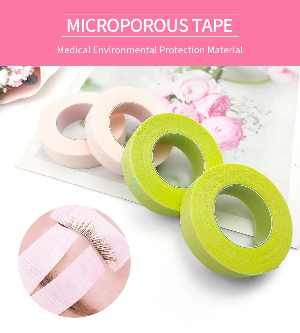 

5pcs/Rolls False Eyelashes Extension Tape Professional Anti-allergy Breathable Micropore Fabric Eye Lashes Grafting Tools