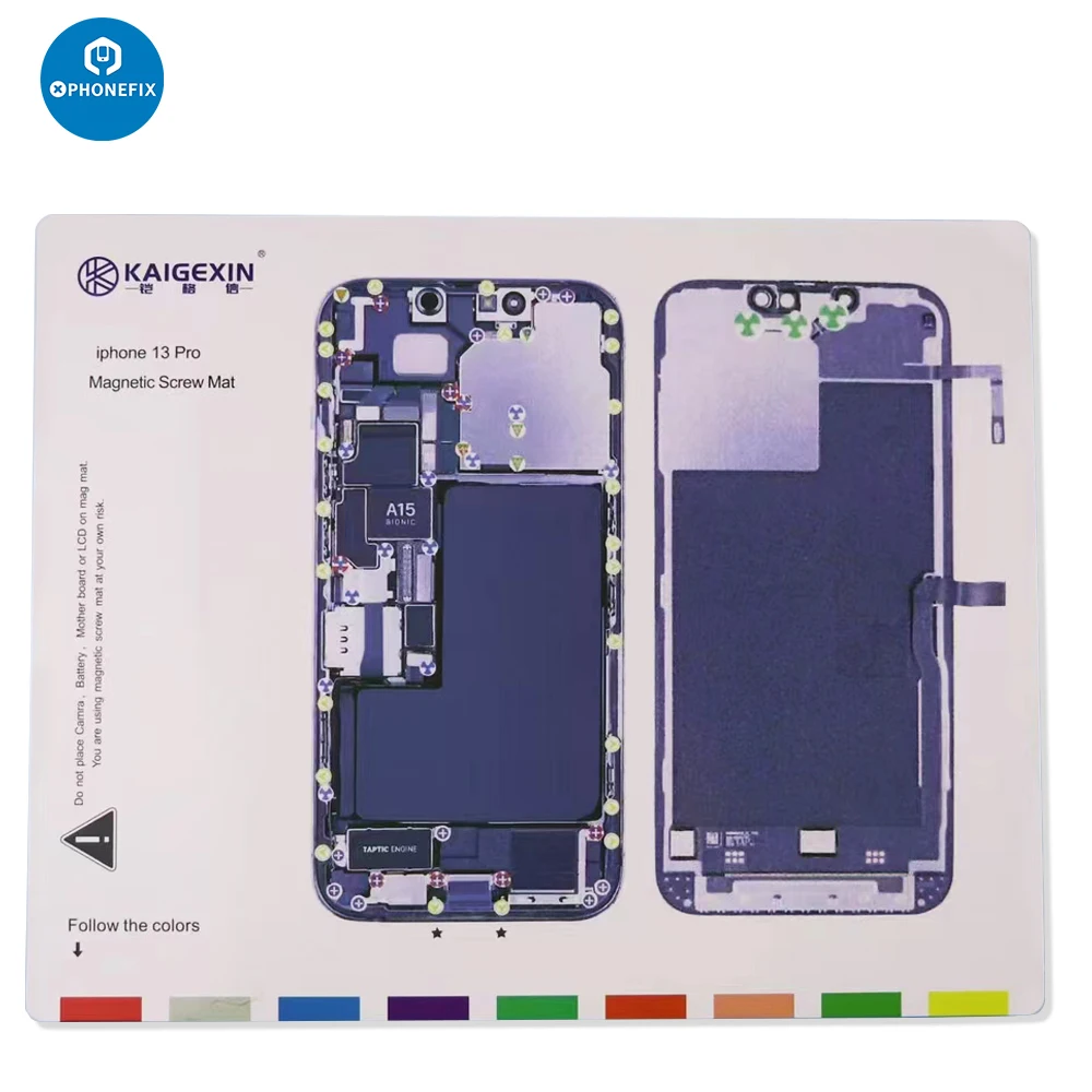 Tapete de Parafuso magnético universal para iPhone, Desmontagem Pad, Técnico Mat Reparação, 15, 14, 13, 12, 11 Pro Max, X, XS, MAX