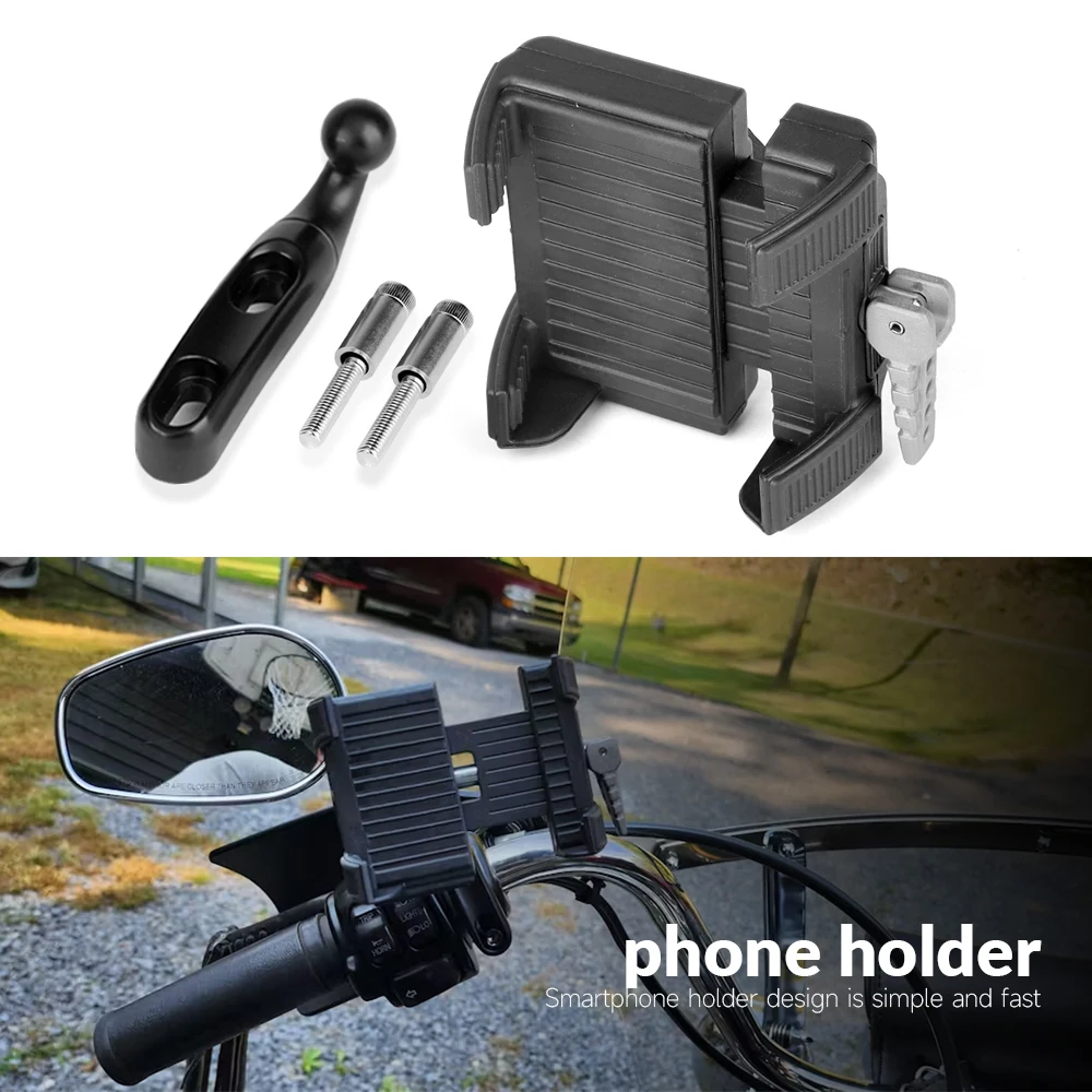 

Universal Motorcycle Phone Mount Navigation Bracket Holder Support For Harley Yamaha Kawasaki Suzuki indian Honda GL1800 GL1500