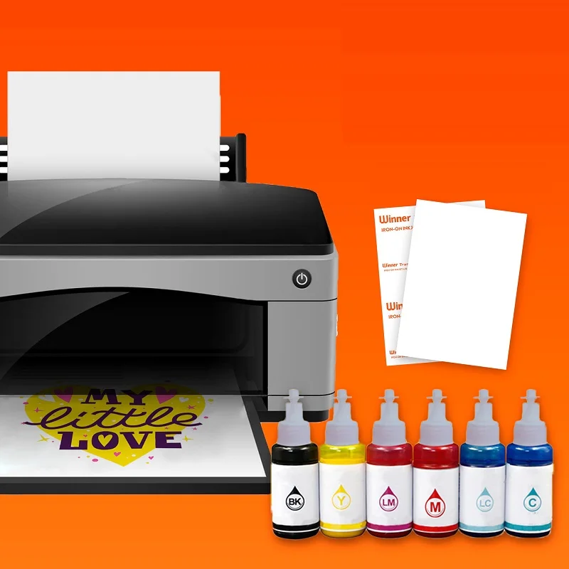 티셔츠용 세라믹 데칼 용지, 인쇄 가능한 섬유 비닐 잉크젯용 A4 전사 용지, 섬유 철 열 전사 용지