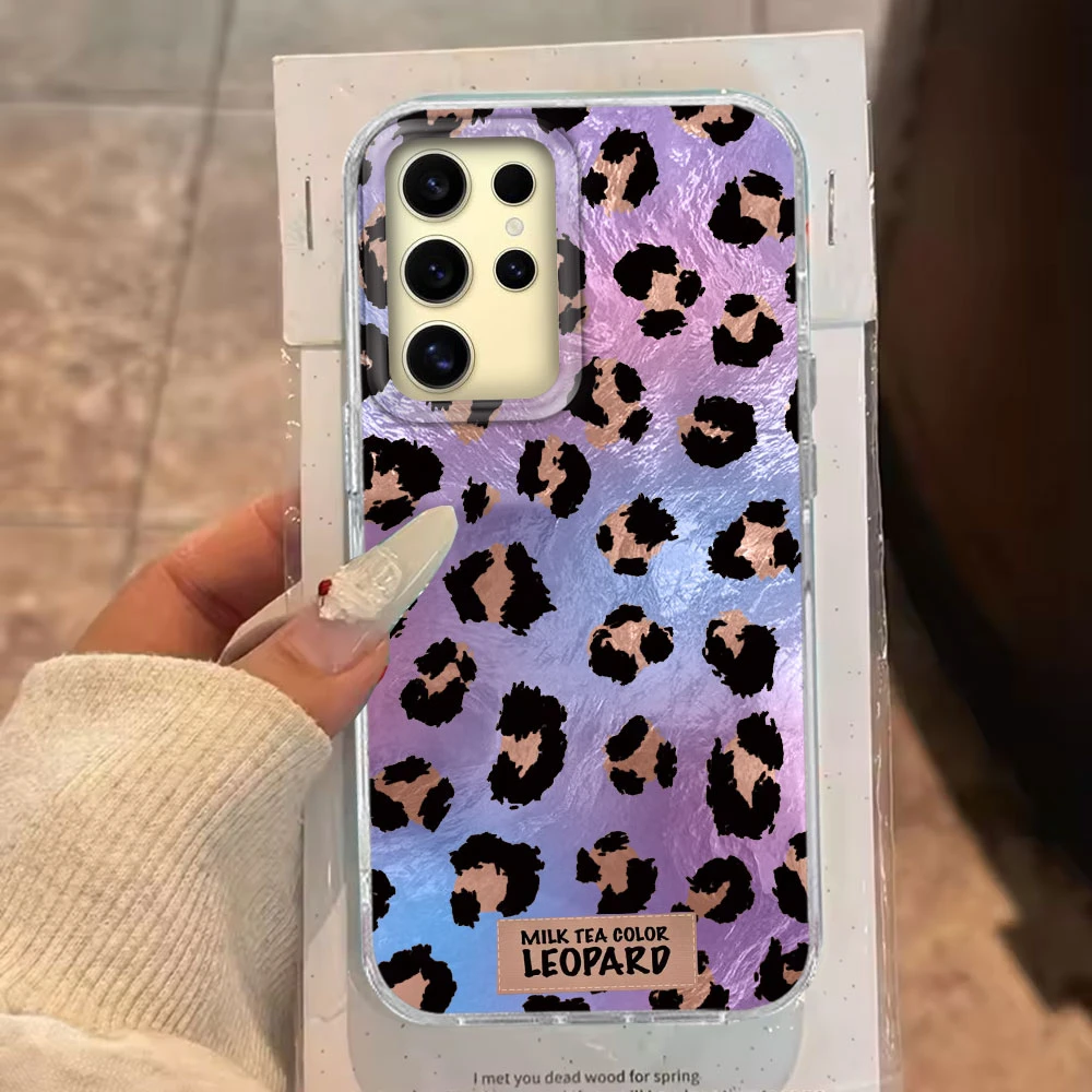 Chic Retro Pink Leopard Print Phone Case