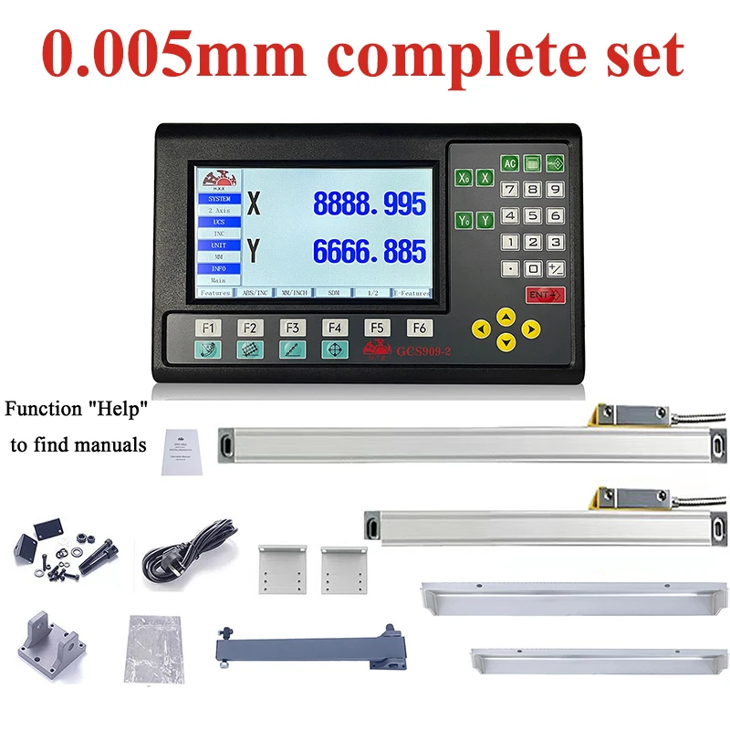 디지털 판독 LCD DRO 세트, 2 축 LCD DRO, 3 축 LCD DRO, AC220V, 110V, 2/3 개, 100-1000mm 선형 체중계 선반 밀링, 19 개 언어