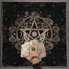 Tablecloth Pentagram Tarot tablecloth, Tarot linen, Tarot mats tapestries, pendulum prophecy altar cloth, Tarot symbol board gam 1