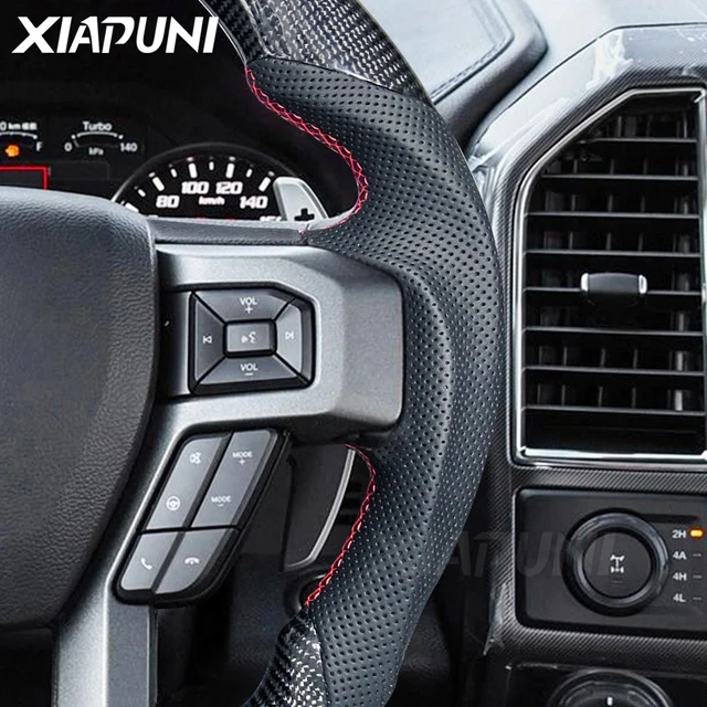 100% Carbon Fiber LED Steering Wheel with Customized RPM Display for Ford Raptor F-150 (2015-2020) - - Racext 4