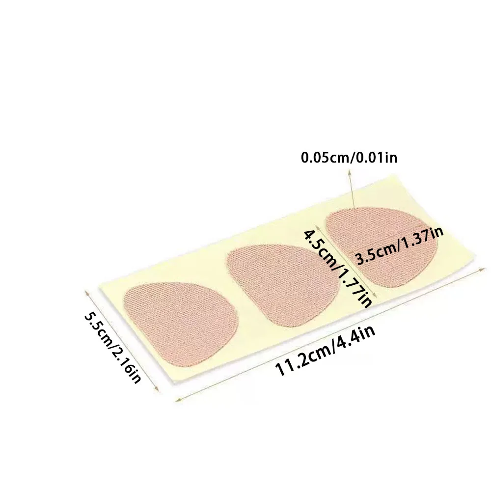 Heel Pad Adjust Adhesive Foot Dry Crack Protective Tape Protective Foot Cocoon Antipain Insole 6pcs