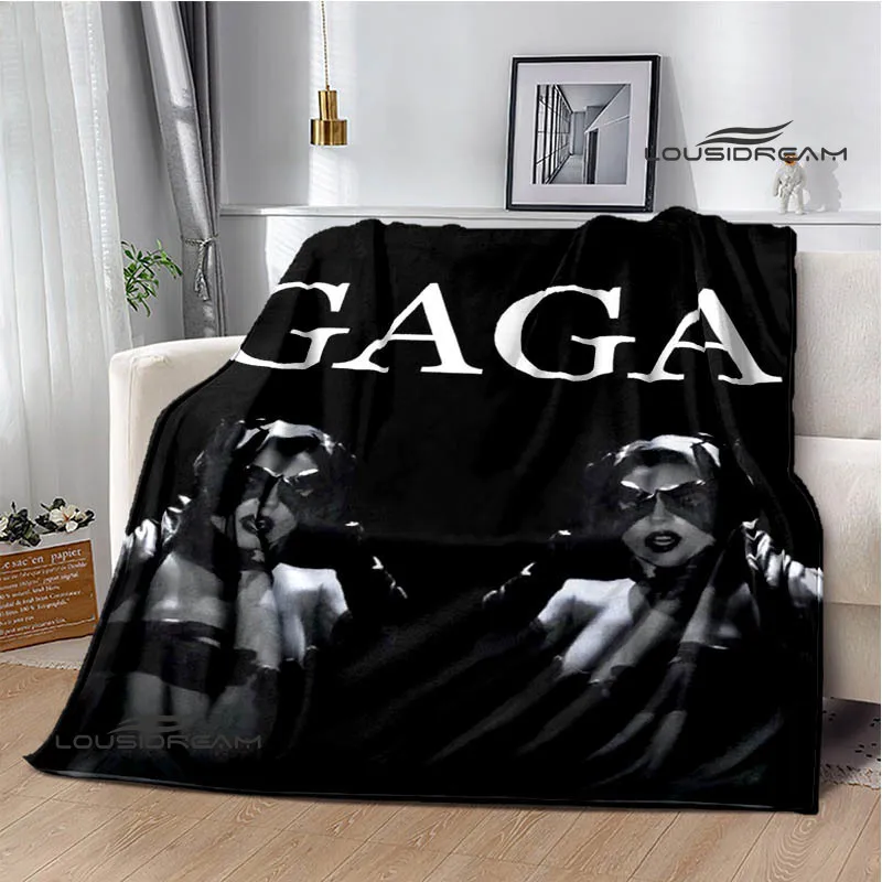 

Star Lady-Gaga Printed blankets Flannel Warm blanket Soft and comfortable Blanket Travel Blankets bed linings Birthday Gift