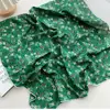 Flower Headband Cotton Linen Square Scarf Pastoral Style Head Scarf Floral Kerchief Collocation Clothing Accessories Neckerchief 4
