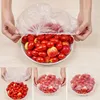 Stretch Bowl Covers, Plastic Food Storage Covers, Disposable Elastic Dish Plate Wrap Bowl Covers for Leftover and Meal Prep 3