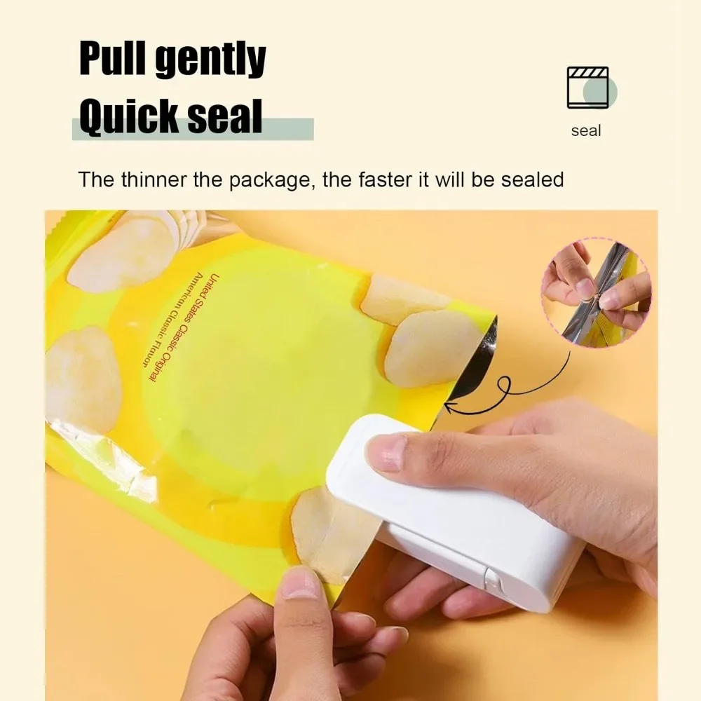 White Mini Heat Bag Sealing Machine Handheld