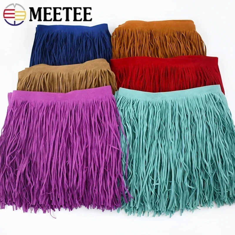 2Meters 10-30cm Suede Tassel Fringe for Clothes Dress Fringes Trim Decoration Lace Bag Ribbon Fabric Curtain Sewing Accessories tassel fringe tassel decoration tassel accessories tassel trim mini tassels bookmark tassels silky floss tassels leather tassels fluorescent tassels