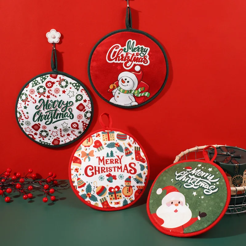Christmas Hand Towel Steering Books for Kitchen Kawaii Towel for Hands Bathroom Towels Handkerchief Towels Decoration
