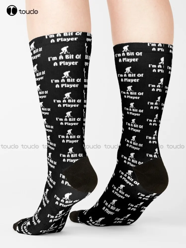 

Funny Lawn Bowler Design I'M A Bit Of A Player Socks Halloween Socks Cute Pattern Funny Autumn Best Cartoon 360° Digital Print