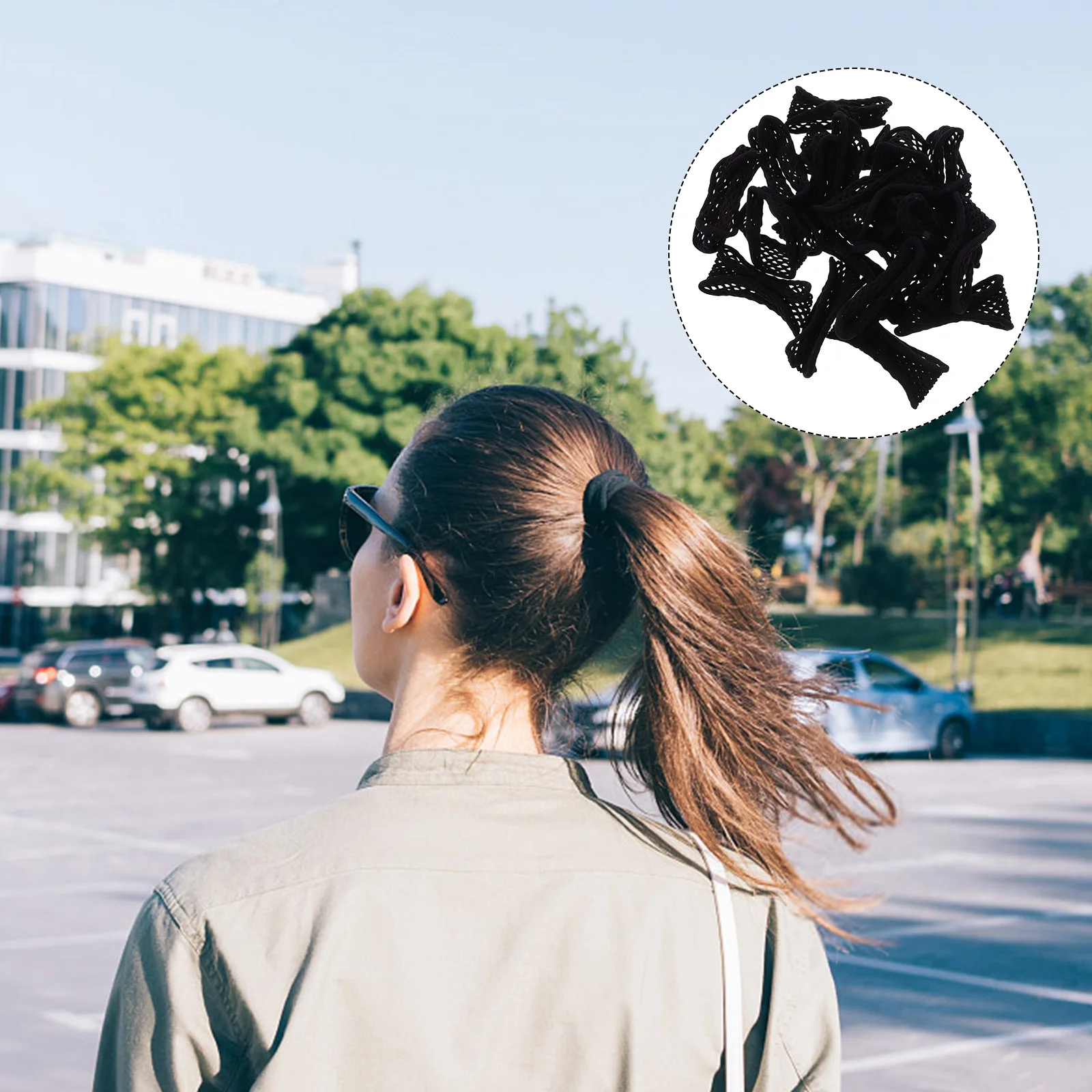 

20pcs Wide Hair Scrunchies Elastic Hair Ties Hair Rings Women Ponytail Holder