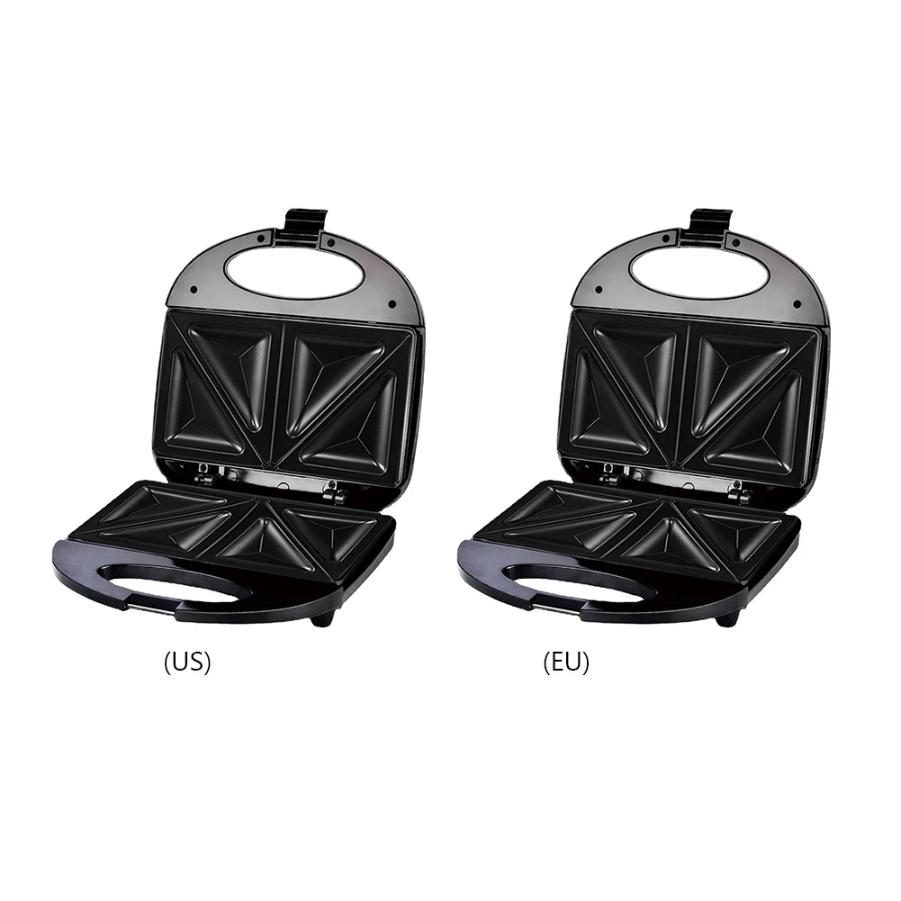 Bread Baking Toaster Heat-Resistant Handle Oven Waffle Machine Antiskid Foot Non-Stick Double-sided Heating for Kitchen Gadgets