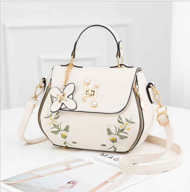 

Модные женские сумки с вышивкой, новинка 2022, маленькая сумка, Милая женская сумка на плечо, Высококачественная сумка-мессенджер из искусственной кожи
