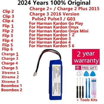 Original Speaker Battery For Harman Kardon Onyx Studio Go Play Onyx Mini For JBL Boombox Clip Charge Flip Xtreme 1 2 3 4 5 6