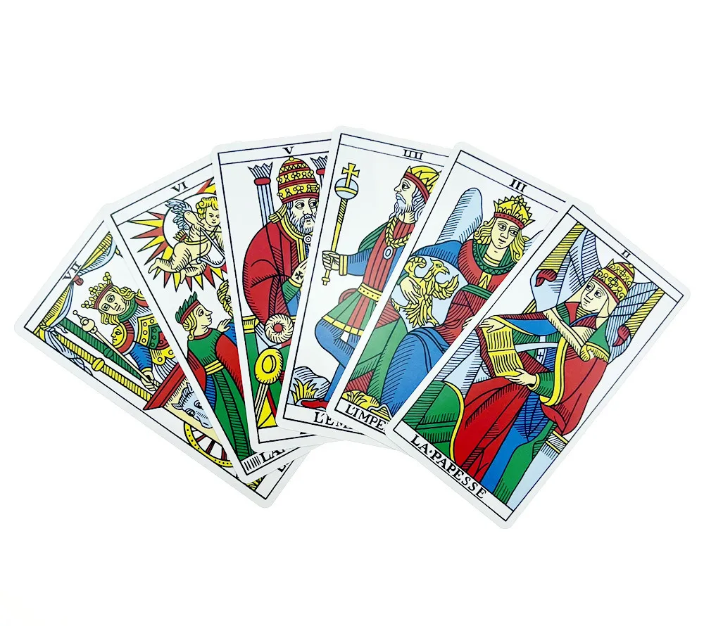 🃏 Marseille Tarot Deck – Classic 78-Card Divination Set (12x6.5cm, English Edition) 3