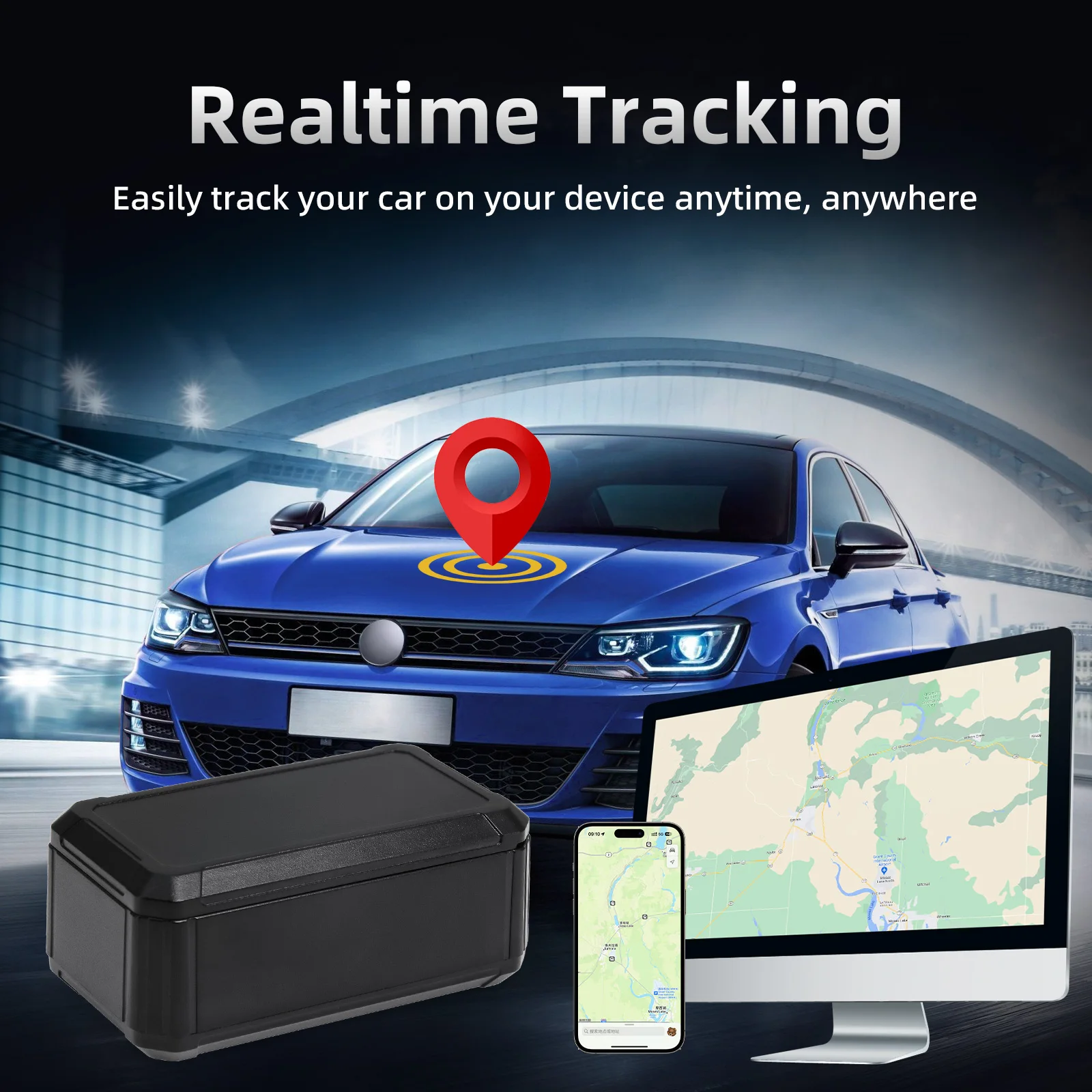 

Magnetic T30B Mini GPS Tracker Real Time Car Locator Anti Theft GSM GPRS Track Position Device for Vehicles Motorcycle Kids Dog