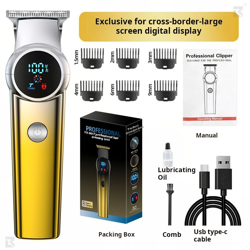 Hair clipper beauty Electric hair salon Electric Clipper Electric clipper Quick Charge razor Hair shaving scissors 6