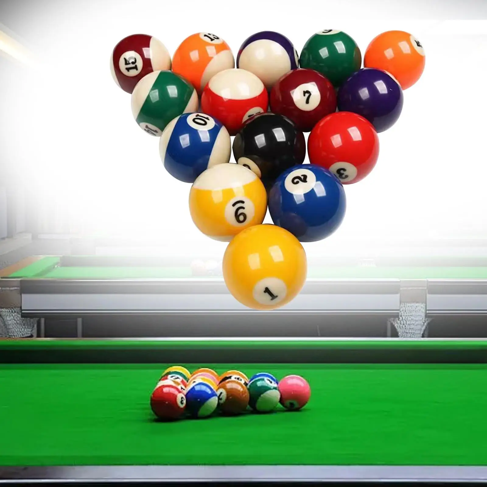 16Pcs Pool Table Balls Professional Billiard Balls for Bars Game Rooms Clubs