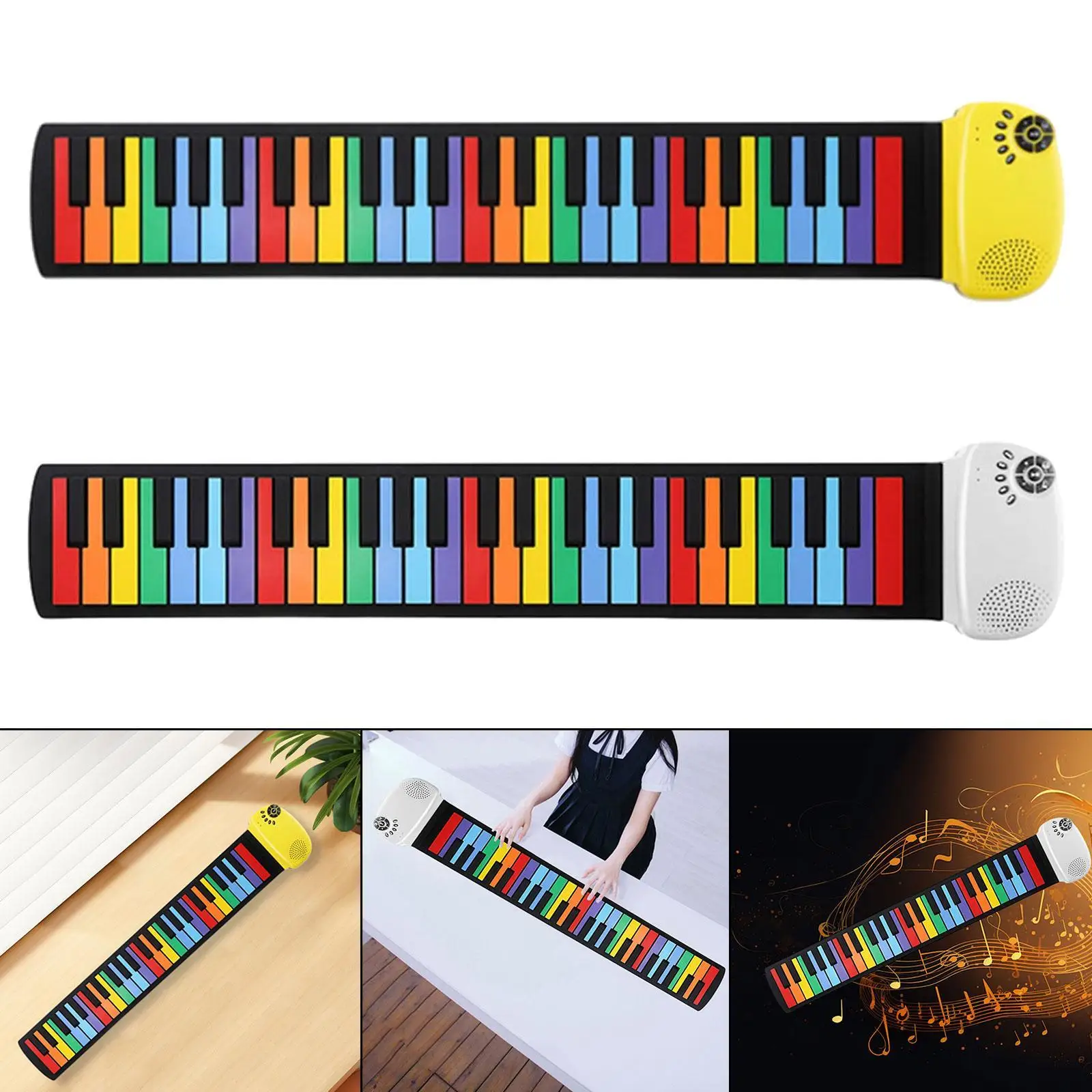 49 Keys Roll up Piano Sturdy Portable Piano for Children Adults Beginner