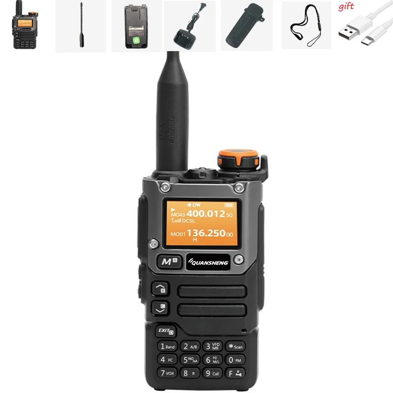 Quansheng-UV K5 (8) Portable Walkie Talkie, Two Way Radio, Commutator Station, Amateur Ham, Wireless Set, Long Range Receiver 6