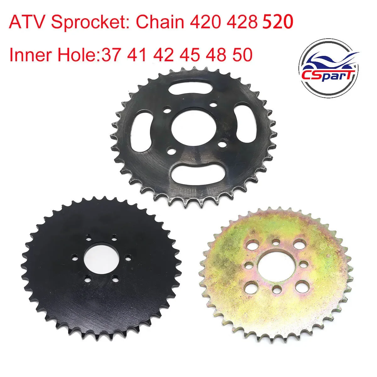 420 428 520 25T 30T 32T 33T 37T 39T 40T 48T Rear Sprocket For ATV Quad Dirt Pit Pocket Bike Chopper,engine sprocket