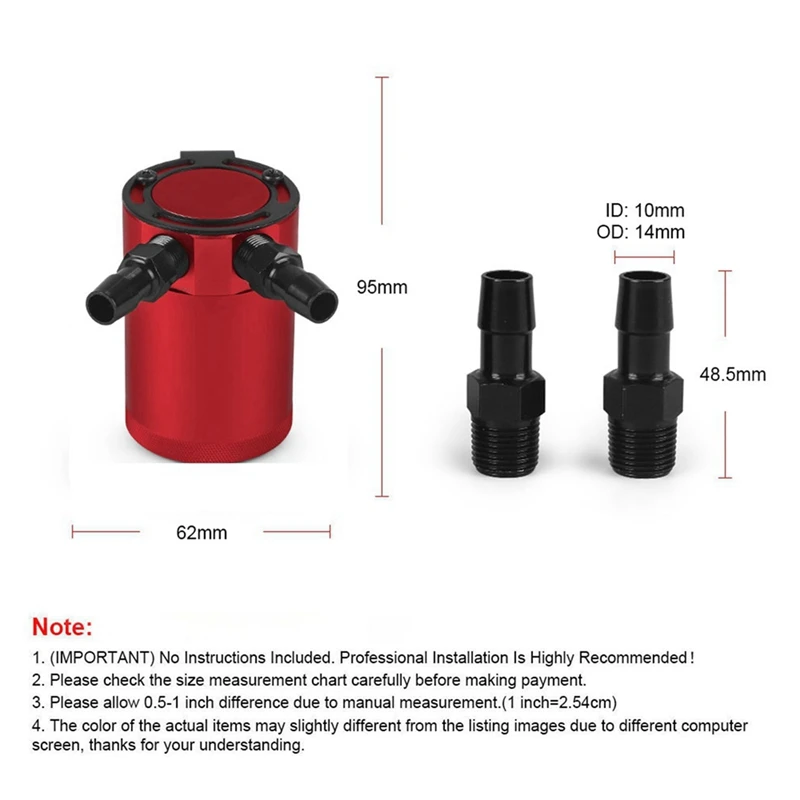 AUAU-Universal Two-Hole Oil Vent Pot Waste Gas Waste Oil Recovery Pot High Double-Channel Gas Pipe