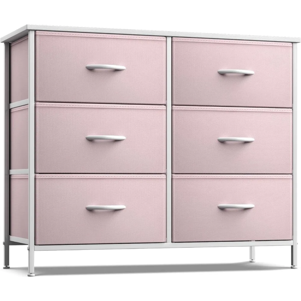 

Sorbus Dresser with 6 Drawers - Furniture Storage Tower Unit for Bedroom, Hallway, Closet, Office Organization - Steel Frame