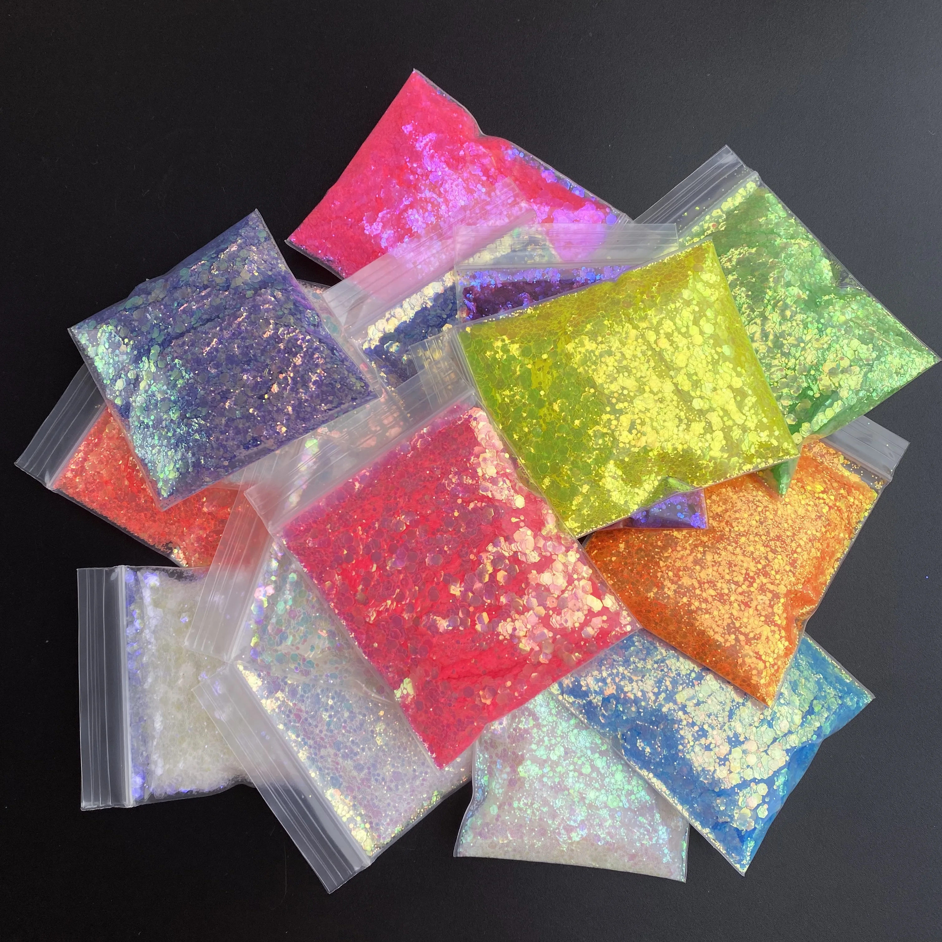 

20g/Bag Chunky Iridescent Nail Glitter Colorful Opal Mermaid Epoxy Resin Sequins For Snow Globe Tumblers