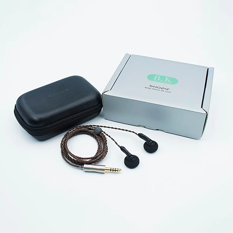 SHOZY BK MKII 3.5mm Audio / 4.4mm Balanced Audiophile High Performance Flat-head Earphone HiFi Earbuds