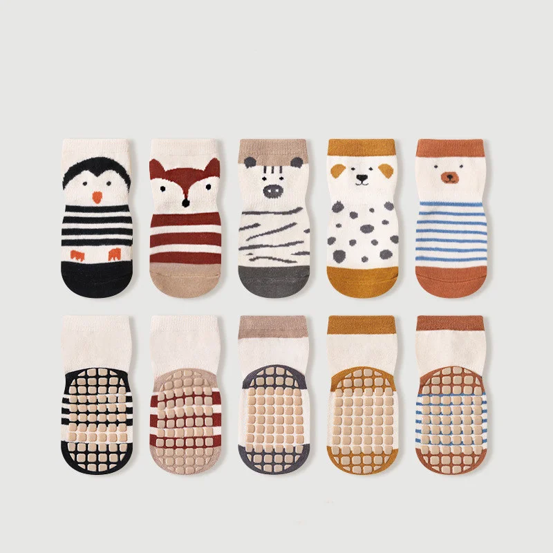 Lawadka Toddler Baby Girl Boy Socks Anti Slip Cotton Striped Non-slip Socks for Girls Boys Casual Kids Accessories For 0-5Years cotton socks kids socks baby socks