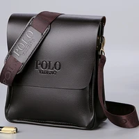 Sac à bandoulière POLO pour hommes, sac à bandoulière Vertical décontracté de Style Business, sac tendance en cuir de haute qualité pour les déplacements quotidiens 3