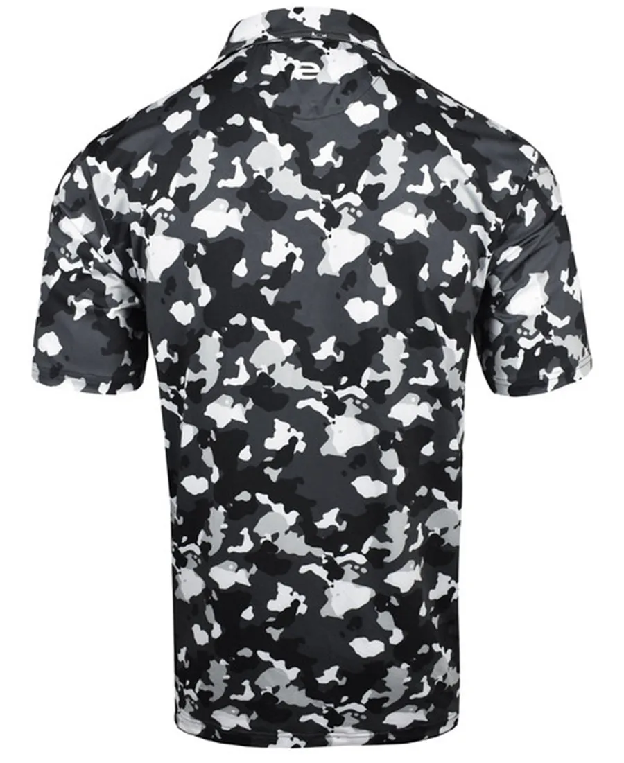 Summer Printed Golf T-shirts Men Casual Fashion Business Buttons Shirts Short Sleeve Breathable Lapel Polo Shirt Clothing