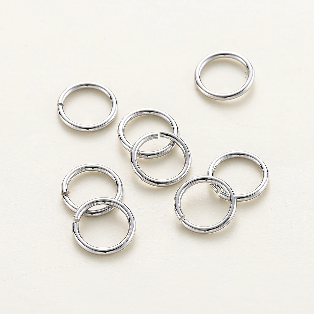 50-200/lot 14K 18K Gold Halskette Offene Einzigen Biege Ring Karabinerverschluss Stecker Split Ring Fitting DIY Schmuck Machen Zubehör – Detail 8