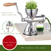 Wheatgrass Juicer Hand-cranked Desktop Stainless Steel Fruit Wheat Grass Vegetable Orange Juice Press Extractor 1