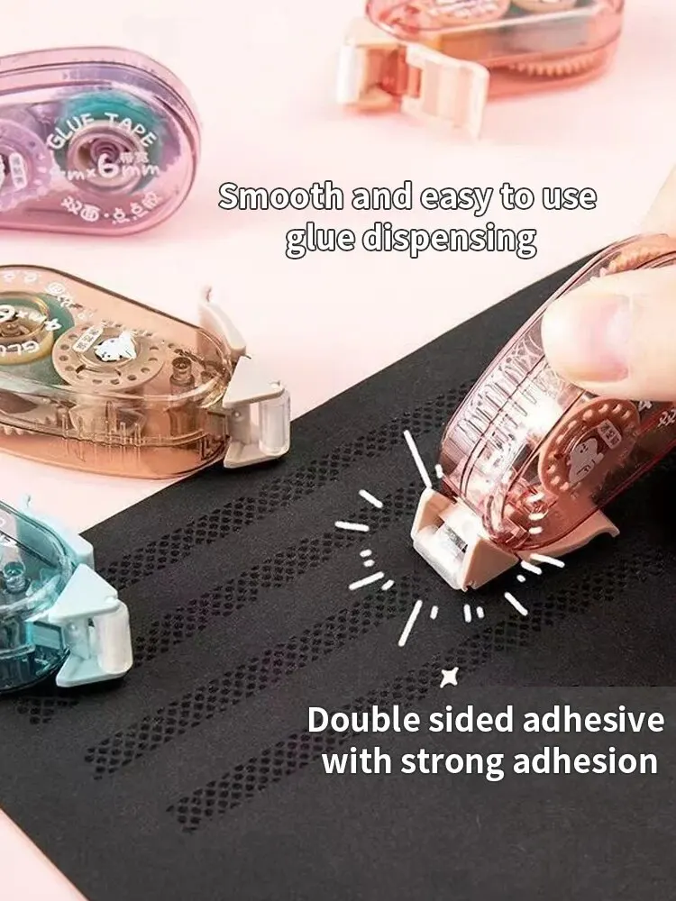1PC Dot Adhesive High Viscosity Without Leaving Marks Correction Tape Type Transparent Double-Sided Adhesive double sided adhesive tape correction tape For Students