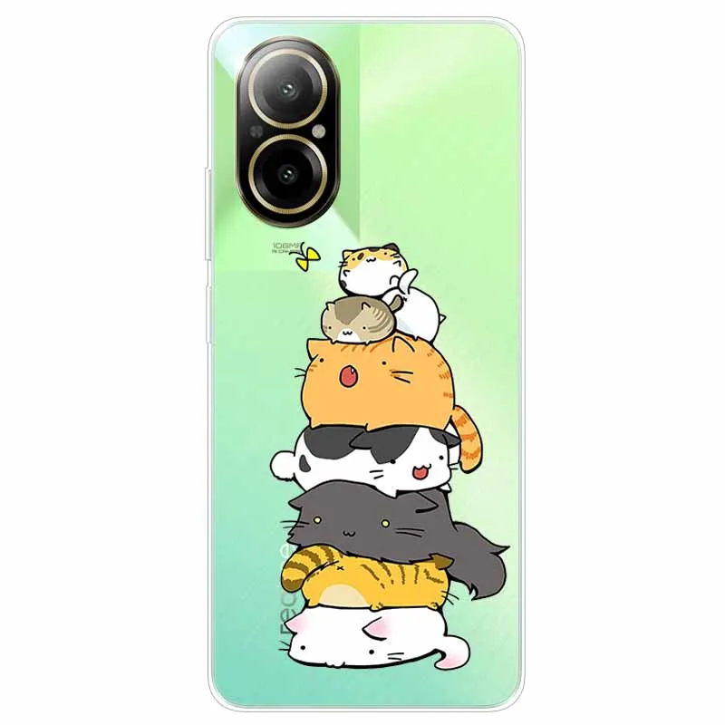 Transparent Cute Soft Silicone TPU Phone Case with Clear Bumpers