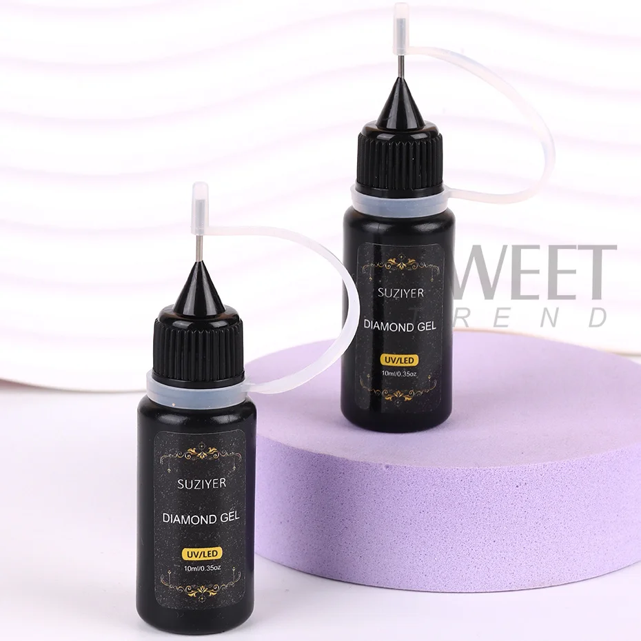 10ml Nail Rhinestone Adhesive Glue For Stick The 3D Decorations DIY Super Strong Nail Art Crystal Gems Jewelry Edge-Sealing Gel