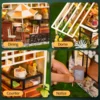 DIY Wooden The Duchess's Tea Room Cottage Doll Houses Miniature Model Kit Dollhouse with Furniture for Friends Birthday Gifts 5