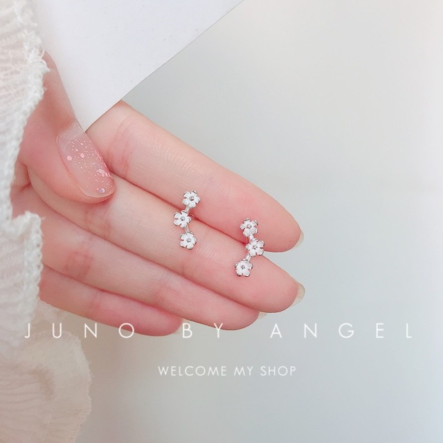 Minimalism Mini S925 Silver Earrings Gold Plated Stud Earring Star Moon Korea Women Earrings 2022 Cute Trend For Teens