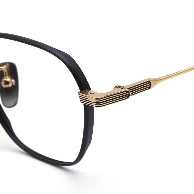Muzz Women's Full Rim Polygon Square Titanium Eyeglasses 4
