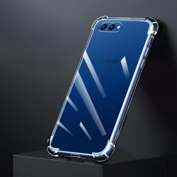 Coque de téléphone en silicone transparent avec airbag, protection anti-choc et arrière souple