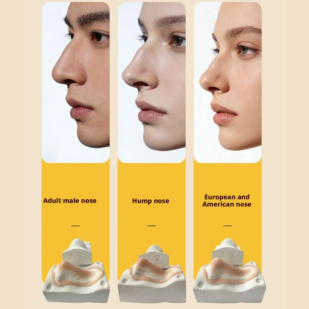 재사용 가능한 실리콘 가짜 코 턱 보철 키트, 코스프레 특수 효과 메이크업 사진 촬영용 피부 친화적 제품